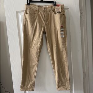Levi's Women's Tan Khaki Slim Straight Pants